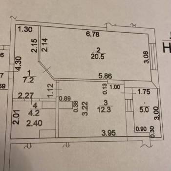 Сдается 1-комнатная квартира, 49 м²