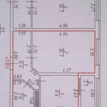 Продается 1-комнатная квартира, 34,5 м²