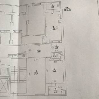 Продается 2-х комнатная квартира, 59,2 м²