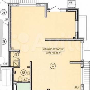 Продается Нежилое помещение, 96 м²