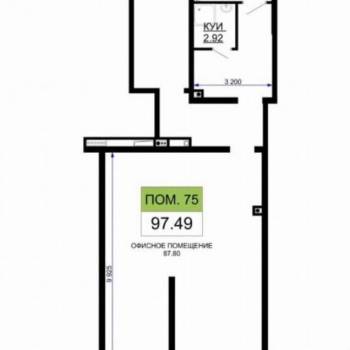 Сдается Нежилое помещение, 97 м²