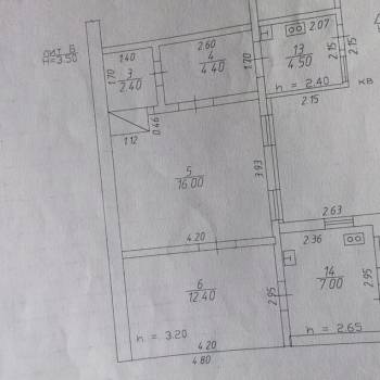 Продается 3-х комнатная квартира, 46,7 м²