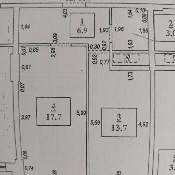 Продается 1-комнатная квартира, 44,6 м²