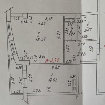 Продается 1-комнатная квартира, 41,1 м²