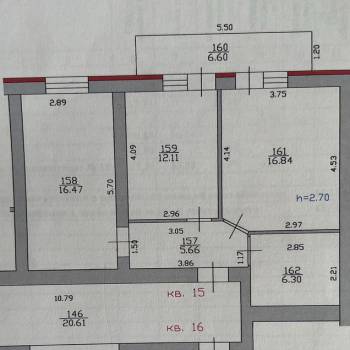 Сдается 2-х комнатная квартира, 58 м²
