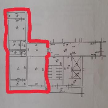 Продается 2-х комнатная квартира, 71 м²