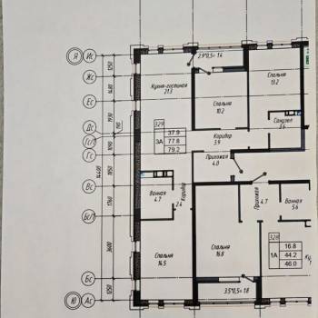 Продается 3-х комнатная квартира, 79 м²
