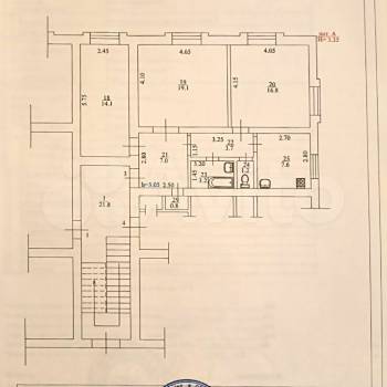 Продается 3-х комнатная квартира, 73,5 м²