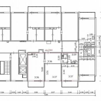 Продается 2-х комнатная квартира, 55,9 м²
