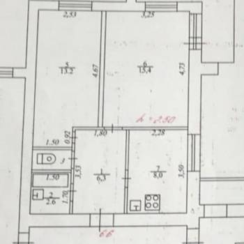Продается 2-х комнатная квартира, 46,7 м²
