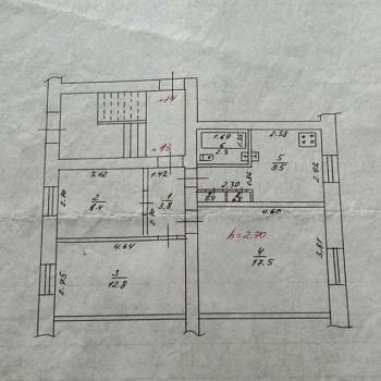 Продается 3-х комнатная квартира, 55,2 м²