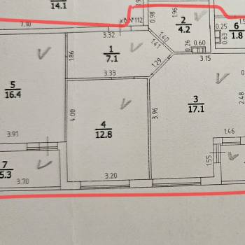 Продается 2-х комнатная квартира, 57,6 м²