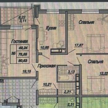 Продается 3-х комнатная квартира, 81 м²