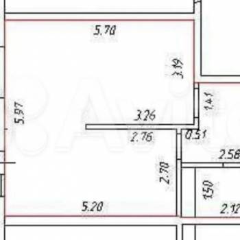 Продается 1-комнатная квартира, 41,2 м²