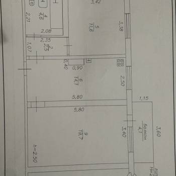 Продается 2-х комнатная квартира, 52,5 м²