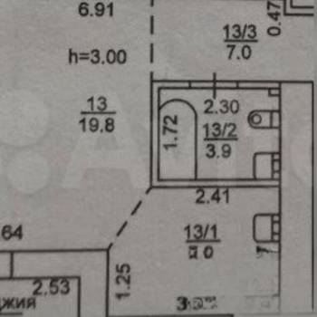 Продается 1-комнатная квартира, 41 м²