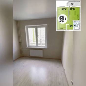 Продается 1-комнатная квартира, 37,5 м²
