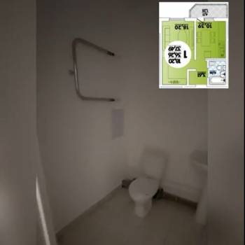 Продается 1-комнатная квартира, 37,5 м²