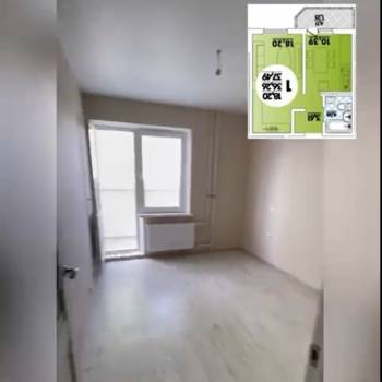 Продается 1-комнатная квартира, 37,5 м²