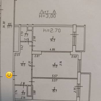 Продается 2-х комнатная квартира, 62 м²