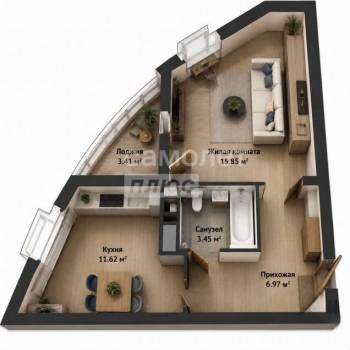 Продается 1-комнатная квартира, 40 м²