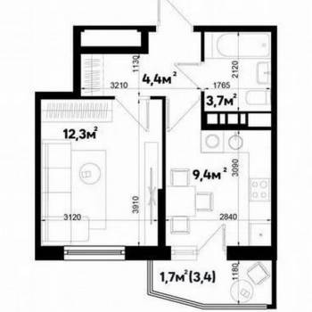 Сдается 1-комнатная квартира, 30 м²