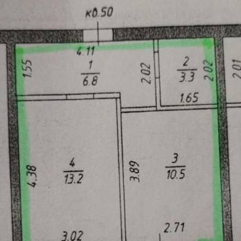 Продается 1-комнатная квартира, 34 м²