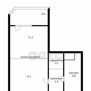 Сдается 1-комнатная квартира, 28 м²