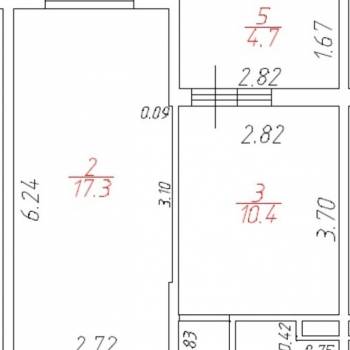 Сдается 1-комнатная квартира, 43 м²
