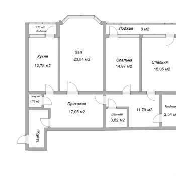 Продается 3-х комнатная квартира, 110 м²