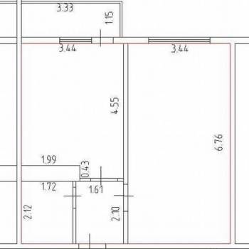 Продается 1-комнатная квартира, 45 м²