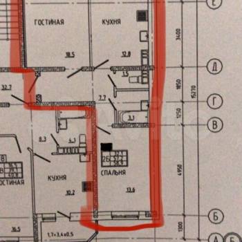 Продается 2-х комнатная квартира, 59 м²