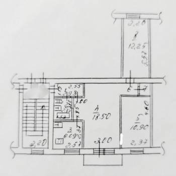 Продается 3-х комнатная квартира, 56 м²