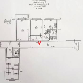 Продается 2-х комнатная квартира, 43,2 м²