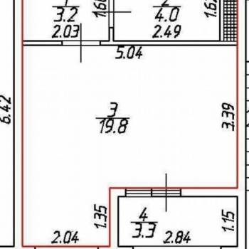 Продается 1-комнатная квартира, 30,3 м²