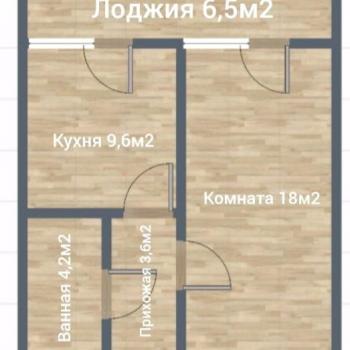 Продается 1-комнатная квартира, 42 м²