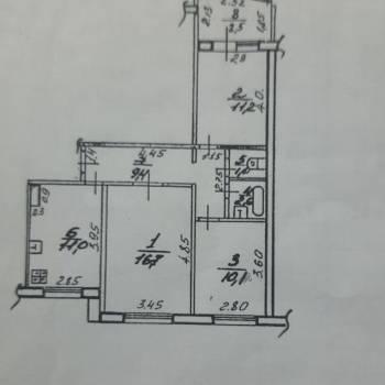Продается 3-х комнатная квартира, 62 м²