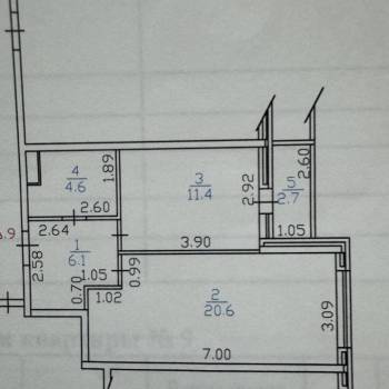 Продается 1-комнатная квартира, 42,7 м²