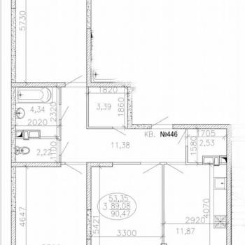 Продается 3-х комнатная квартира, 88,6 м²