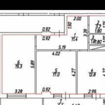 Сдается 2-х комнатная квартира, 65,5 м²