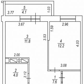 Сдается 1-комнатная квартира, 40 м²