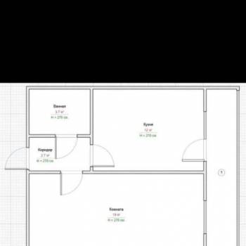 Сдается 1-комнатная квартира, 36,3 м²