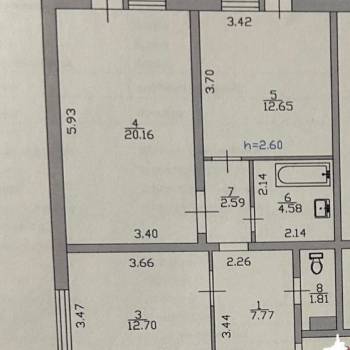 Продается 3-х комнатная квартира, 96 м²