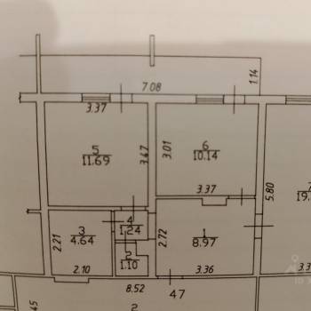 Продается 2-х комнатная квартира, 57 м²