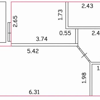 Сдается 1-комнатная квартира, 39 м²