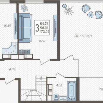 Продается Многокомнатная квартира, 162 м²