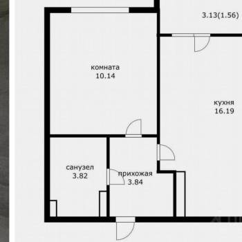 Продается 1-комнатная квартира, 37 м²