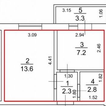 Сдается 1-комнатная квартира, 25,9 м²