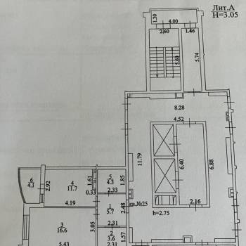 Продается 1-комнатная квартира, 46,6 м²