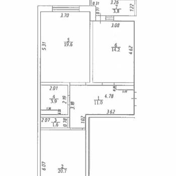 Продается 2-х комнатная квартира, 74,8 м²